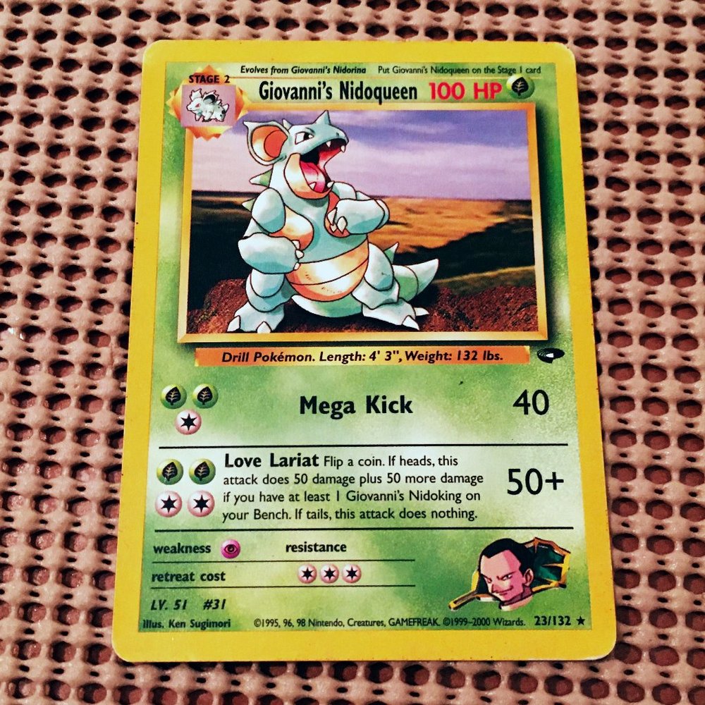 POKEMON TCG! - GIOVANNI’S NIDOQUEEN - GYM CHALLENGE UNLIMITED SERIES - 23/132